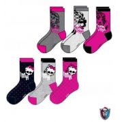 PONOŽKY MONSTER HIGH 3 PÁRY MIX