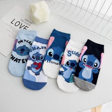 KOTNÍKOVÉ PONOŽKY STITCH 5 PÁRŮ MIX (35/38)